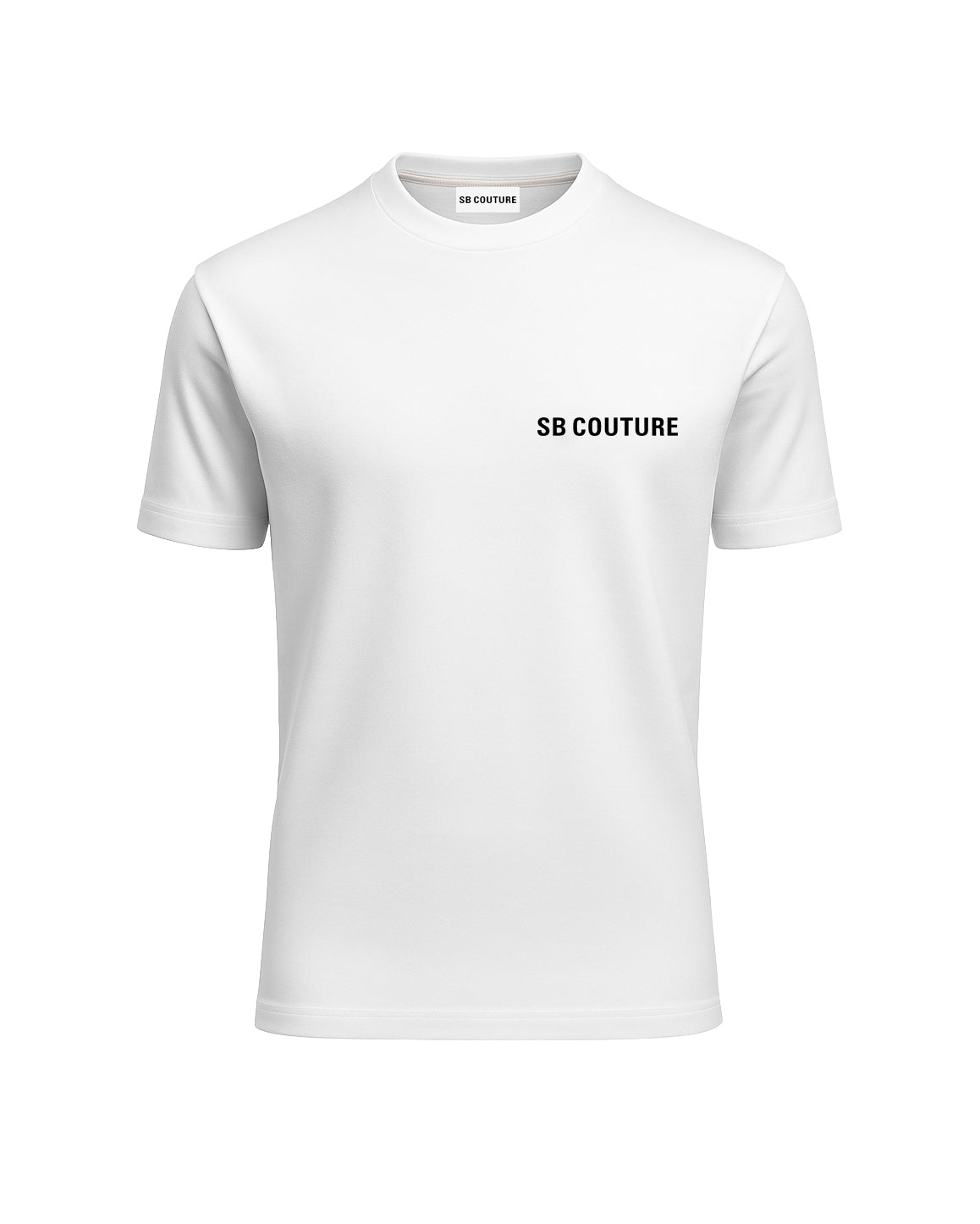 LOGO T-SHIRT SB COUTURE - maglia essential bianca cotone maniche corte