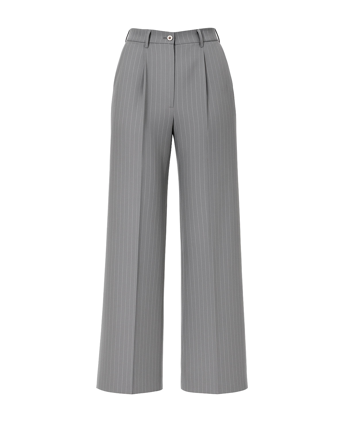 PANTALONI FULL LENGTH GESSATI grigio SB Couture