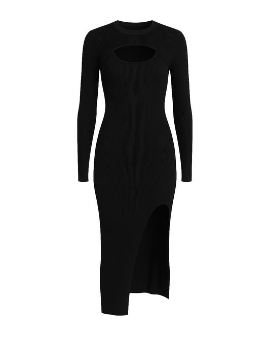 ABITO LUNGO CUT OUT - Nero SB Couture