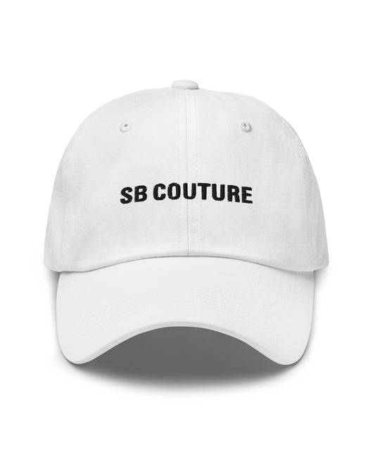 Logo Hat SB Couture - Bianco White - Capello con la visiera unisex con ricamo