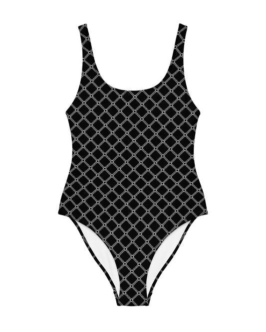 SB Couture MONOGRAM BODYSUIT - Black (Nero) - Body stampa all over pattern