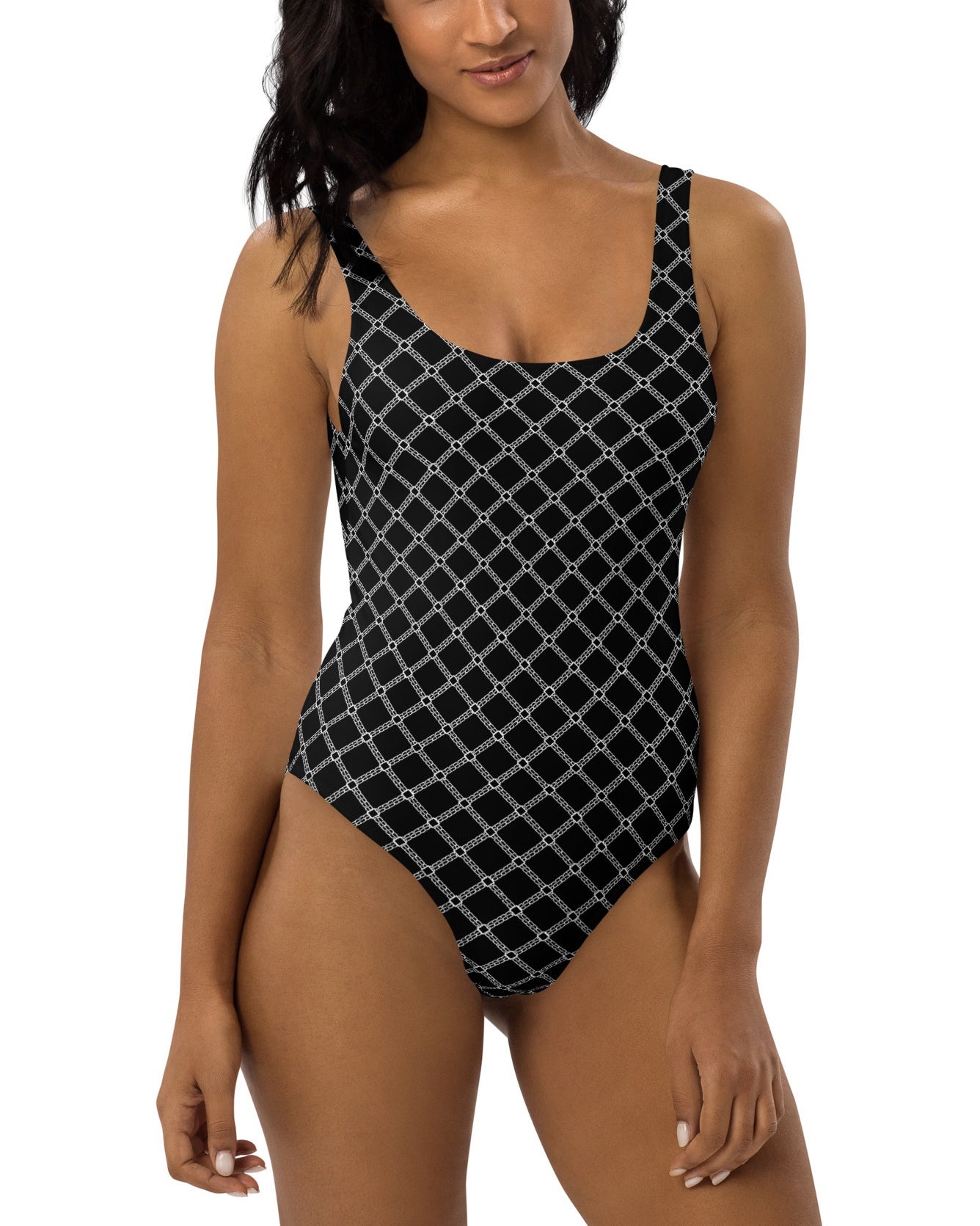 SB Couture MONOGRAM BODYSUIT - Black (Nero) - Body stampa all over pattern