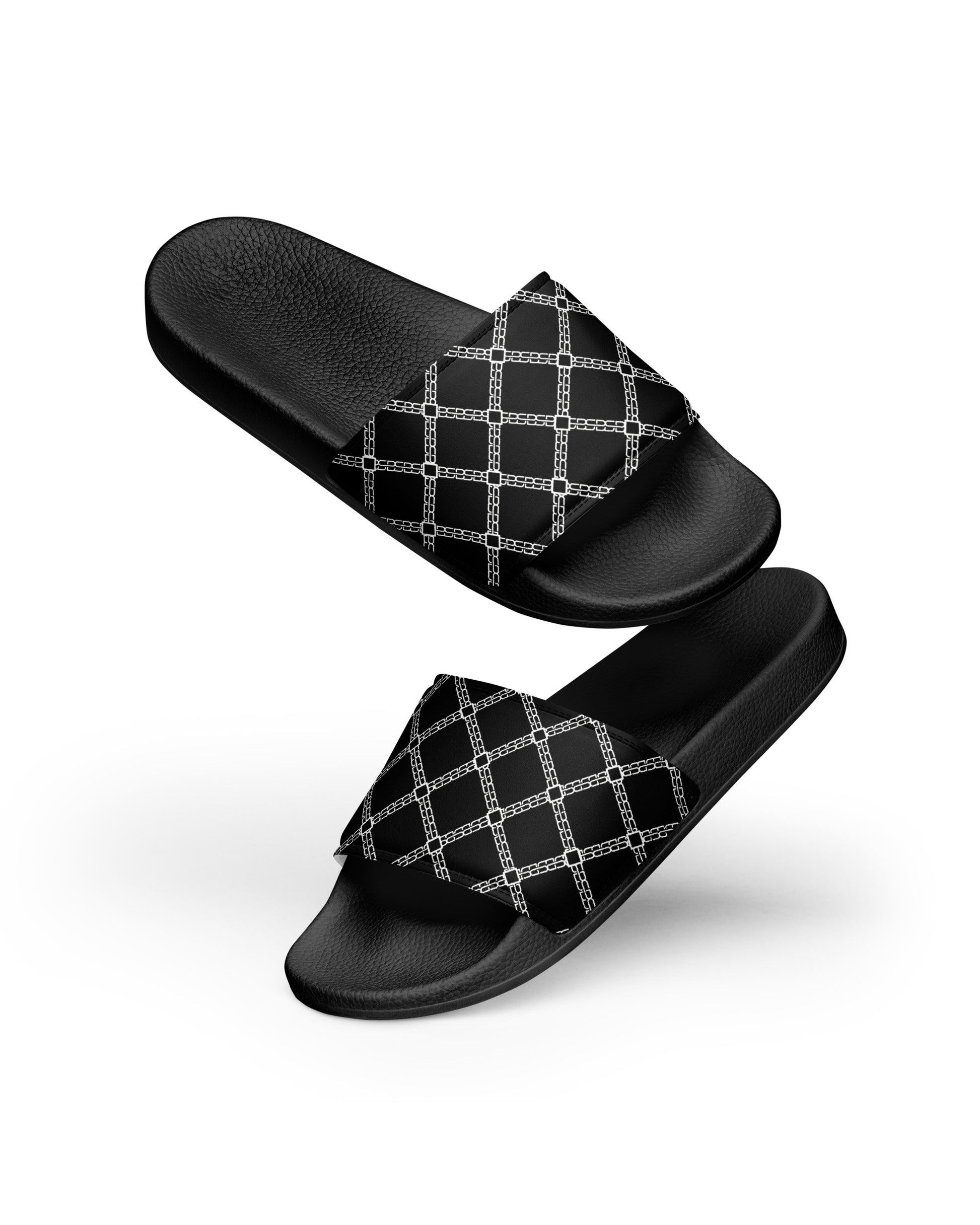 SB Couture MONOGRAM SLIDES - Black (Nero) - Ciabatte Sandali pattern