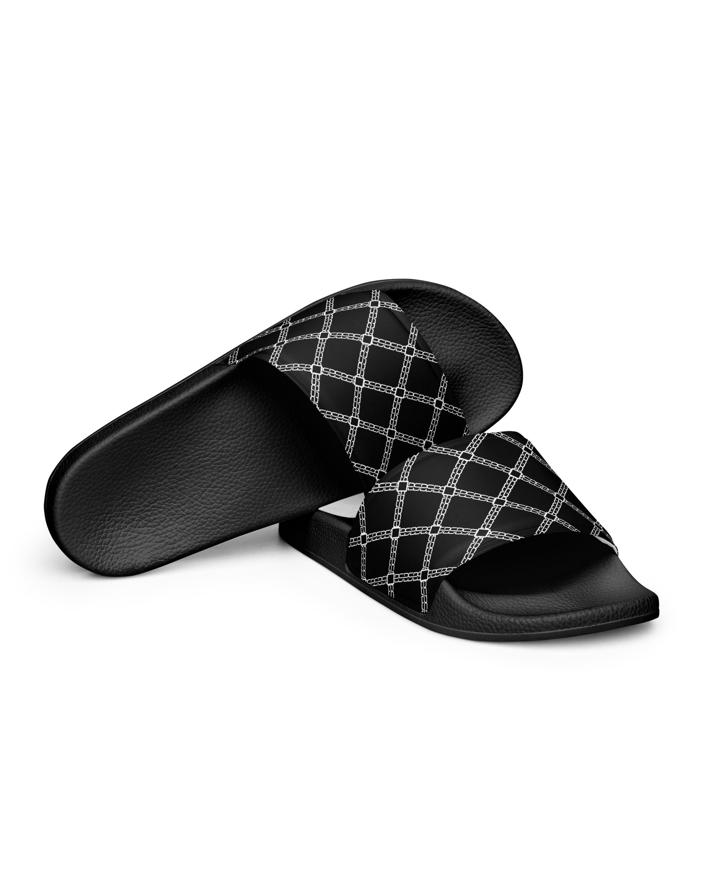 SB Couture MONOGRAM SLIDES - Black (Nero) - Ciabatte Sandali pattern